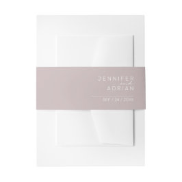 Elegante Silber Pink Minimal Moderne Einladungsbanderole