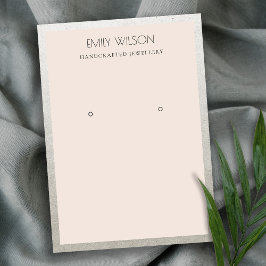 ELEGANTE SILBERGRENZE BLUSH PINK EARRING DISPLAY VISITENKARTE