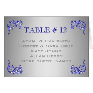 Elegante SILBERNE BLAUE