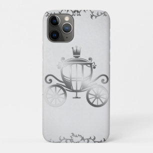 Elegante silberne Kutsche Storybook weiße Prinzess Case-Mate iPhone Hülle