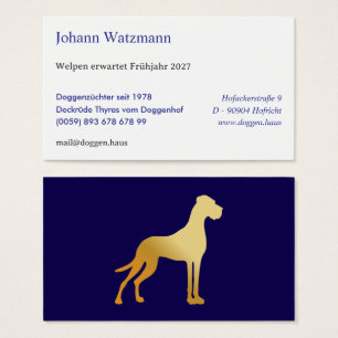 Elegante Silhouette einer Deutschen Dogge