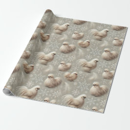 Elegante Silkie Chicken Holiday Gift Wrap Geschenkpapier