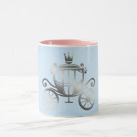 Elegante Silver Carriage Blue Storybook Princess