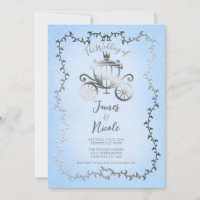 Elegante Silver Carriage Blue Storybook Wedding