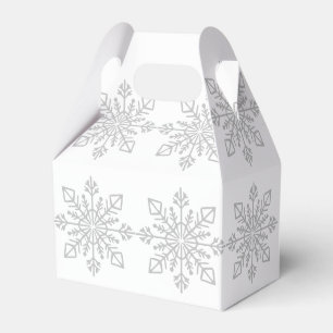 Elegante Silver Snowflake Weihnachtsgeschenk Geschenkschachtel