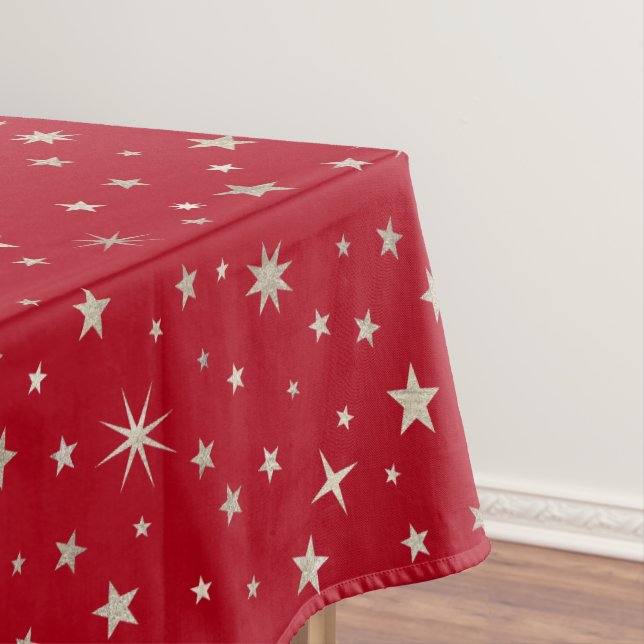Elegante Silver Star Niedlich Festivals Weihnachte Tischdecke (Beispiel)