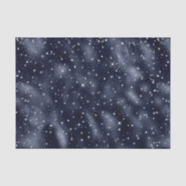 Elegante Silver Stars Weihnachten Seidenpapier