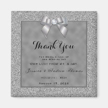 Elegante Silver & Stylish Glitzer Wedding