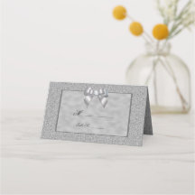Elegante Silver & Stylish Glitzer Wedding