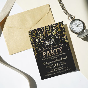 Elegante Silvesterfeier zum Party Einladung