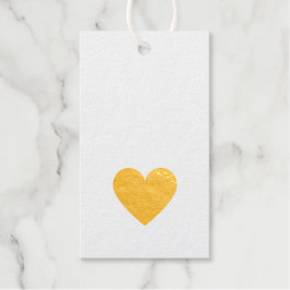 Elegante Simple Gold Heart Liebe Geschenkanhänger