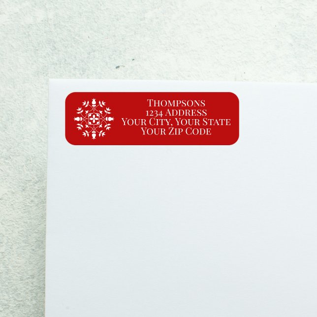 Elegante Simple Winter Snowflake Mailing (Von Creator hochgeladen)