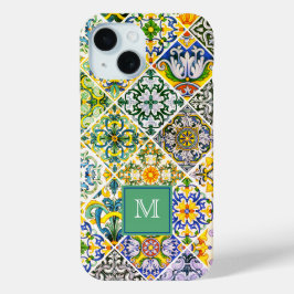 Elegante sizilianische grüne Fliesen Case-Mate iPhone Hülle