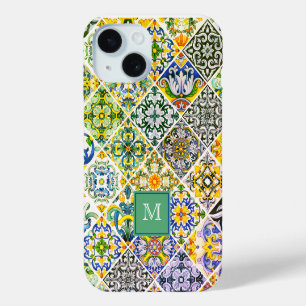 Elegante sizilianische grüne Fliesen Case-Mate iPhone Hülle