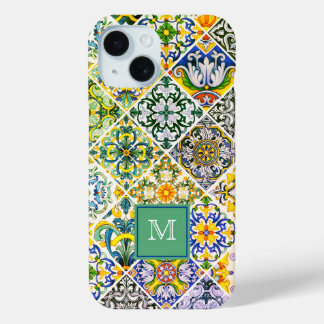 Elegante sizilianische grüne Fliesen Case-Mate iPhone Hülle