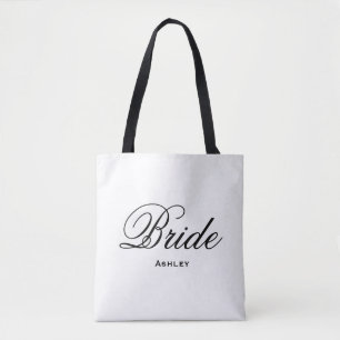 Elegante Skript-Hochzeits-Braut-Taschen-Tasche Tasche