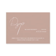 Elegante Skript-Hochzeitswebsite-RSVP in Rosa