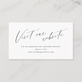 Elegante Skriptminimalistische Website Einfügen Ka Platzkarte