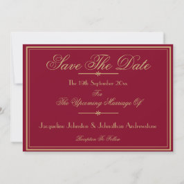 Elegante Skriptnamen Moderner Chic Save the Date Ankündigung
