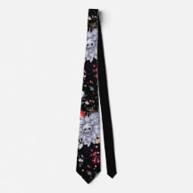 Elegante Skull-Rose Silver Black