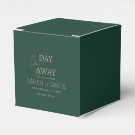 Elegante Smaragdgrüne Hochzeitsfeier Geschenkschachtel