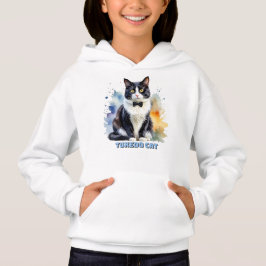 Elegante Smoking-Katze Hoodie