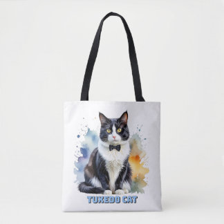 Elegante Smoking-Katze Tasche