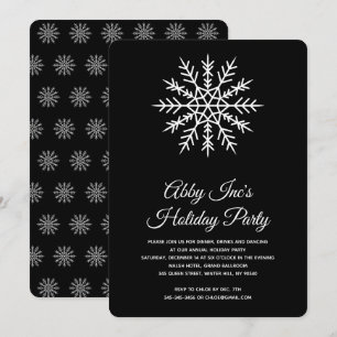 Elegante Snowflake Corporate Holiday Party Einladung
