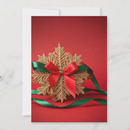 Elegante Snowflake Ferienkarte Feiertagskarte
