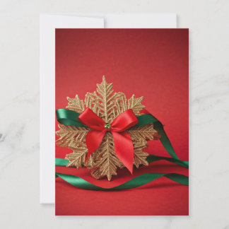 Elegante Snowflake Ferienkarte Feiertagskarte
