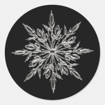Elegante Snowflake Ice Cristallina-Umschlag Aufkle