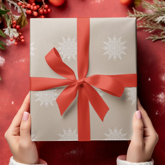 Elegante Snowflake | Wasserfarbe | Weihnachten | B Geschenkpapier (Von Creator hochgeladen)