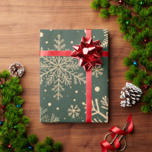 Elegante Snowflake Weihnachten Geschenkpapier