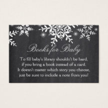 Elegante Snowflakes Babydusche bringen eine Book C