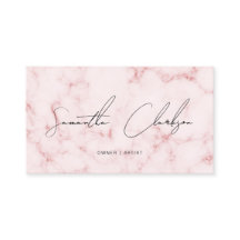 Elegante Soft Blush Rosa Marmor Handschrift Schrif