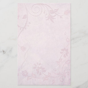 Elegante Soft Pink Vintage Hochzeit Briefpapier