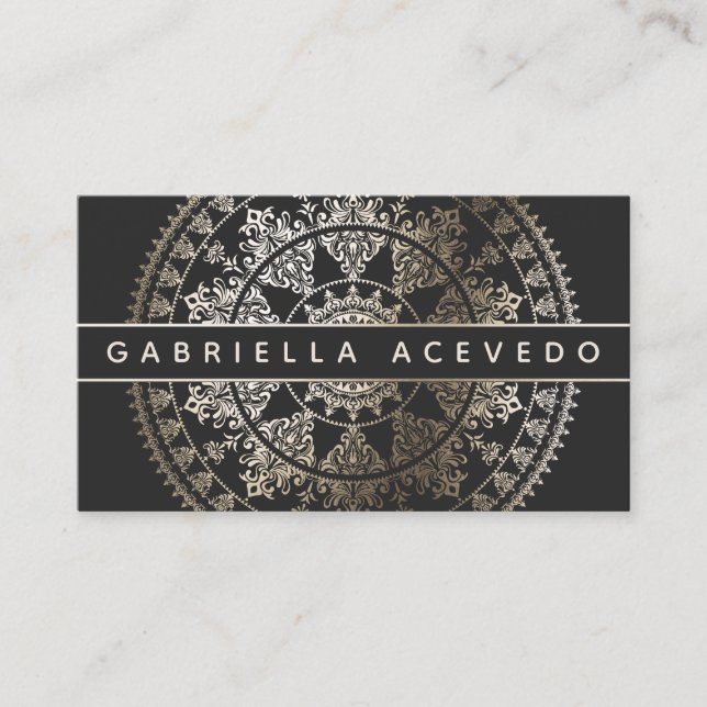 Elegante SolarMandala Businesscards - Visitenkarte (Vorderseite)