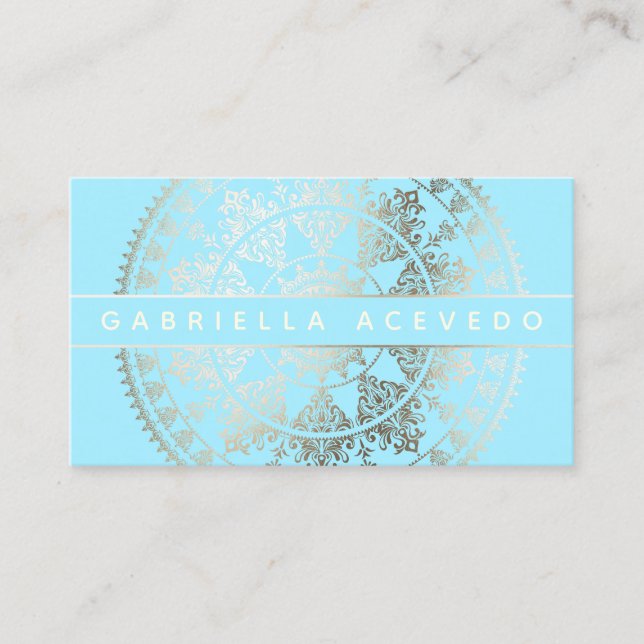 Elegante SolarMandala Businesscards - Visitenkarte (Vorderseite)