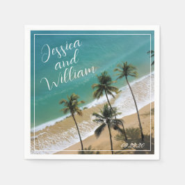 Elegante Sommerhochzeit Serviette