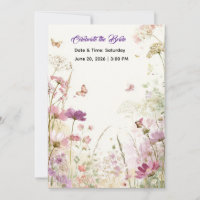 Elegante Sommerwiese Wildblumen Brautparty