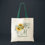 Elegante Sonnenblume Eukalyptus Rustic Bridesmaid Tragetasche<br><div class="desc">Elegante Sonnenblume Eukalyptus Rustikale Bridesmaid Tote Bag. Geben Sie Ihrem Brautparty eine Tasche, die es Ihnen ermöglicht, sich rundum zu fühlen! Diese Tasche sind so angepasst, dass sie alles sagen, was man möchte. Für weitere Anpassungen klicken Sie bitte auf den Link "Weitere Anpassung" und verwenden Sie unser Design-Tool, um diese...</div>