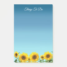 Elegante Sonnenblumen auf Sky Blue Dings zu tun