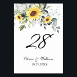 Elegante Sonnenblumen Eukalyptus Wasserfarbene Hoc Tischnummer<br><div class="desc">Erstellen Sie Ihre eigene Tischnummer-Card mit diesem Template "Elegant Sunflowers Eukalyptus Watercolor Wedding Tischnummer", das Ihren Hochzeitsfarben und Ihrem Stil entspricht. Für weitere Anpassungen klicken Sie bitte auf den Link "Weitere Anpassung" und verwenden Sie unser Design-Tool, um diese Vorlage zu ändern. Wenn Sie Hilfe oder passende Artikel benötigen, kontaktieren Sie...</div>