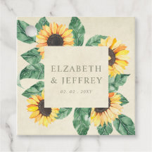 Elegante Sonnenblumen-Garten-Blumenhochzeit