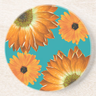 Elegante Sonnenblumen Getränkeuntersetzer