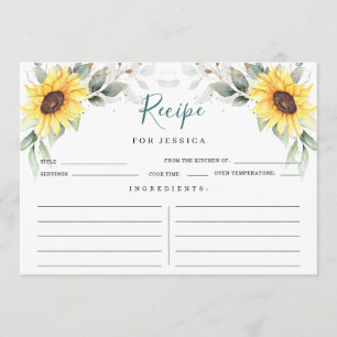 Elegante Sonnenblumenkarte Einladung