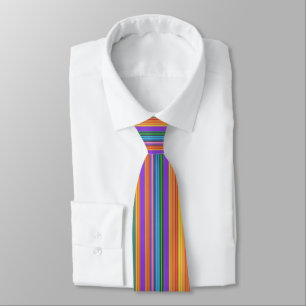 Elegante Sonnenuntergang-Regenbogen-Streifen Krawatte