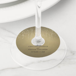 Elegante Sparkling String Lights Gold Wedding