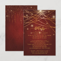 Elegante Sparkling String Lights Hochzeitdetails