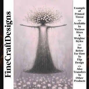 Elegante spirituelle Natur Geist V2 Decoupage Seidenpapier